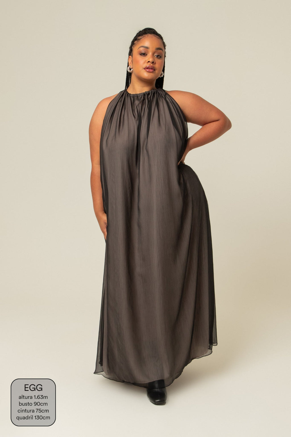 vestido festa comfy | vestido longo frente única