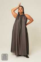 vestido festa comfy | vestido longo frente única