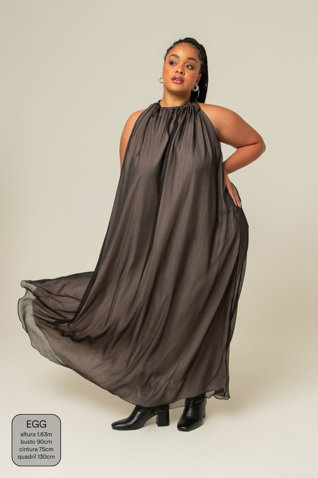 vestido festa comfy | vestido longo frente única