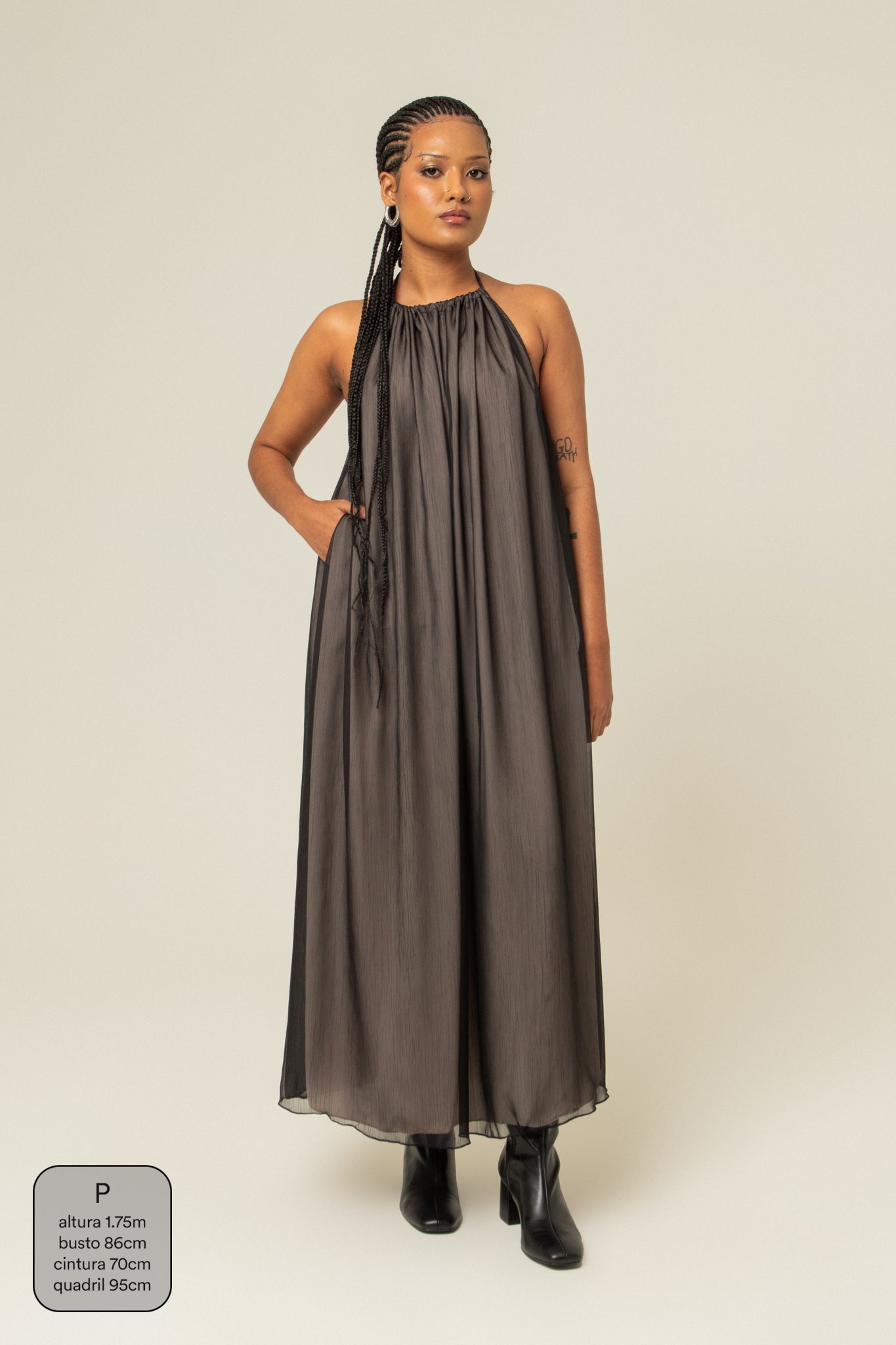 vestido festa comfy | vestido longo frente única