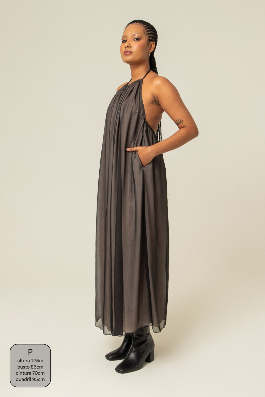 vestido festa comfy | vestido longo frente única