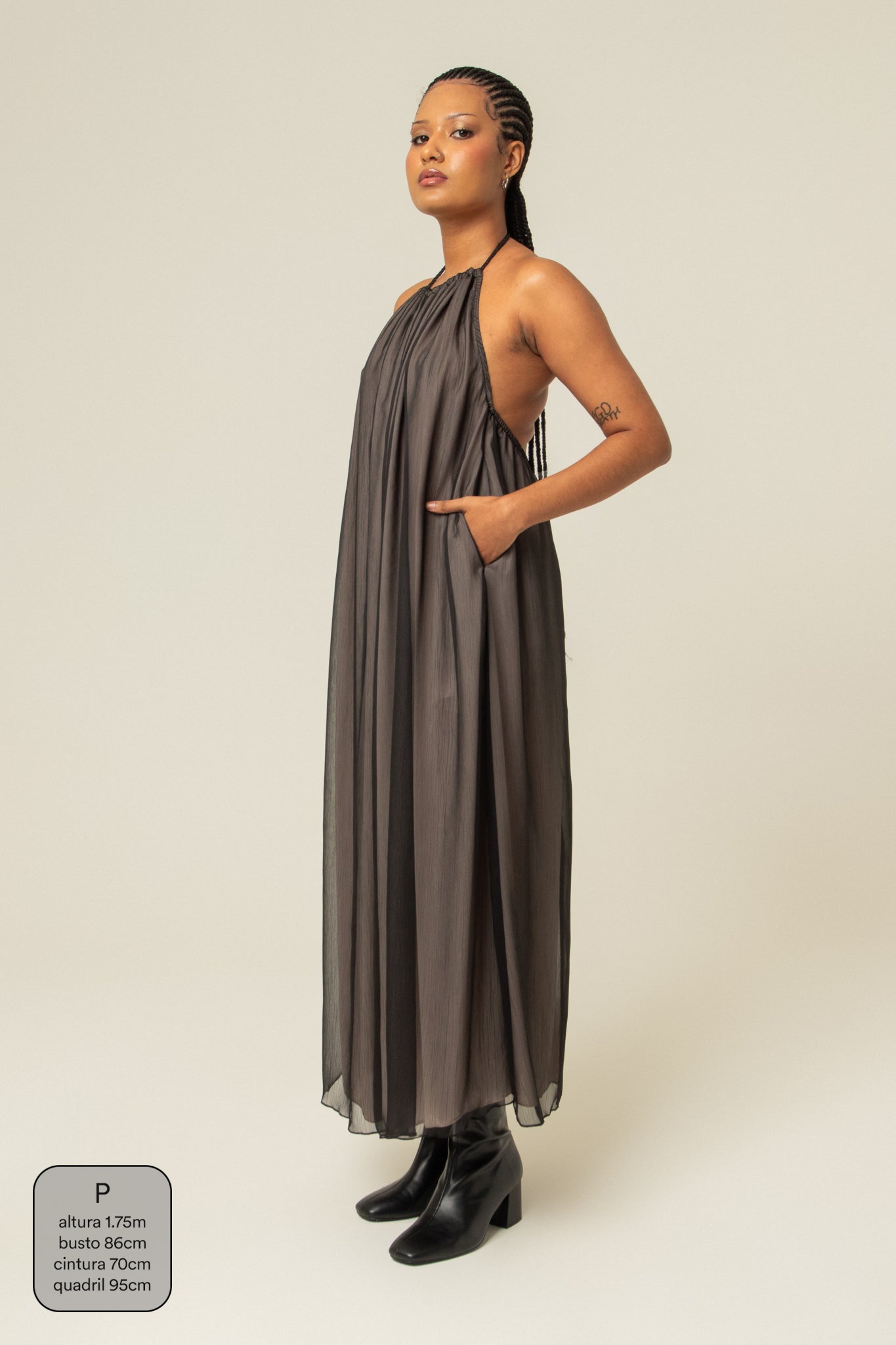 vestido festa comfy | vestido longo frente única