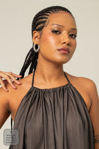 vestido festa comfy | vestido longo frente única