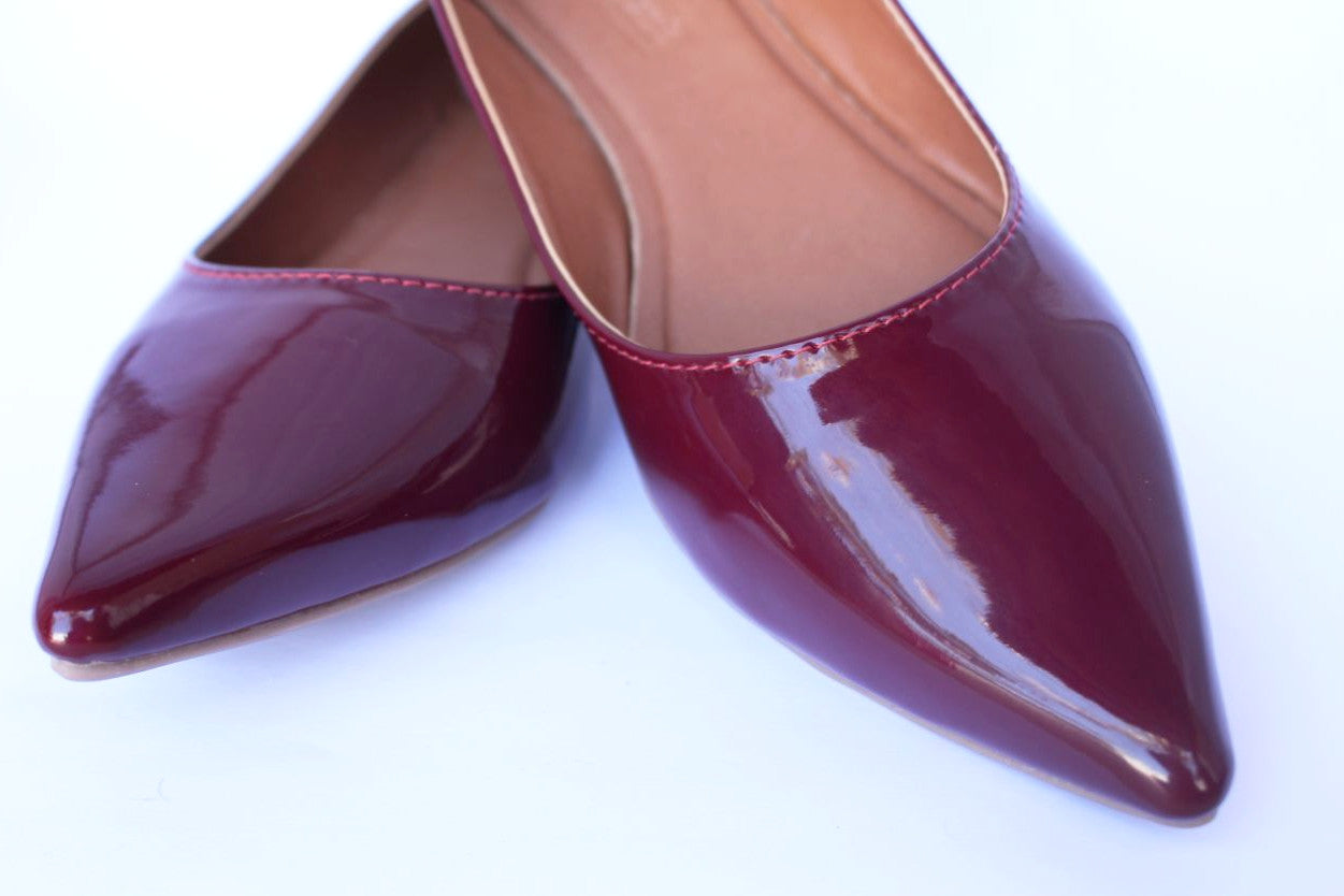 Sapatilha  Verniz Vinho