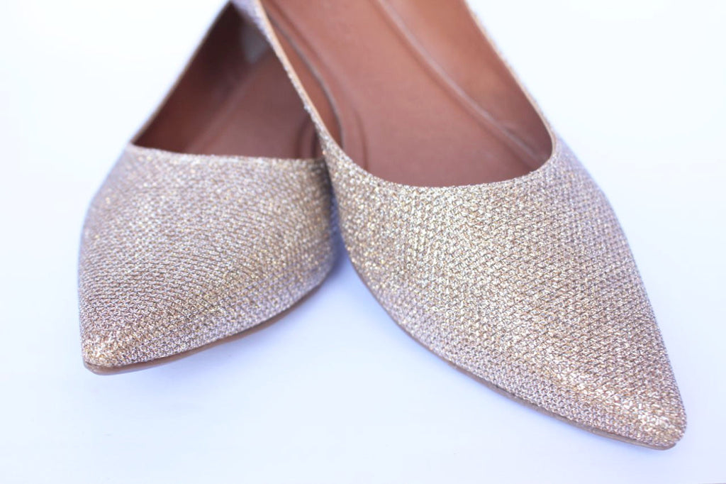 Sapatilha Branca Brilhosa