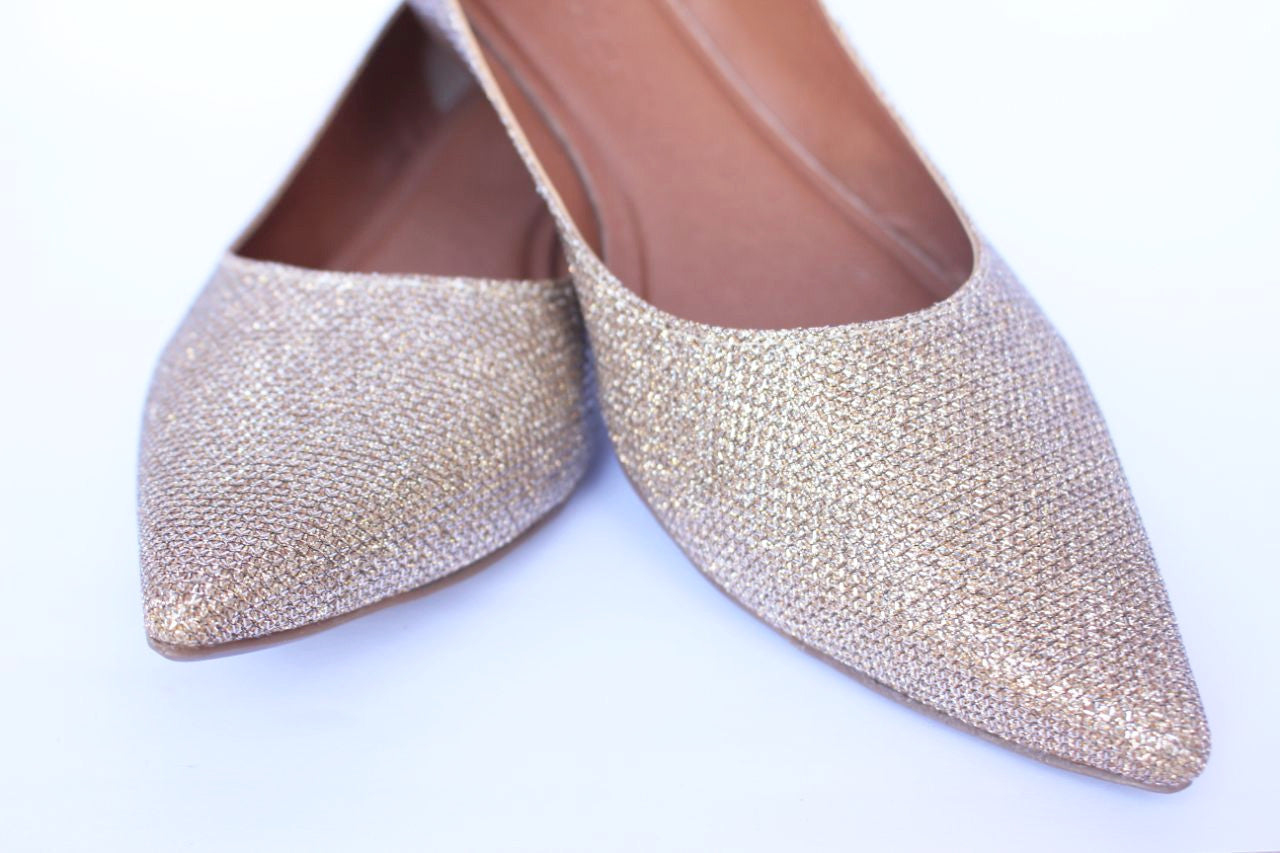 Sapatilha Branca Brilhosa