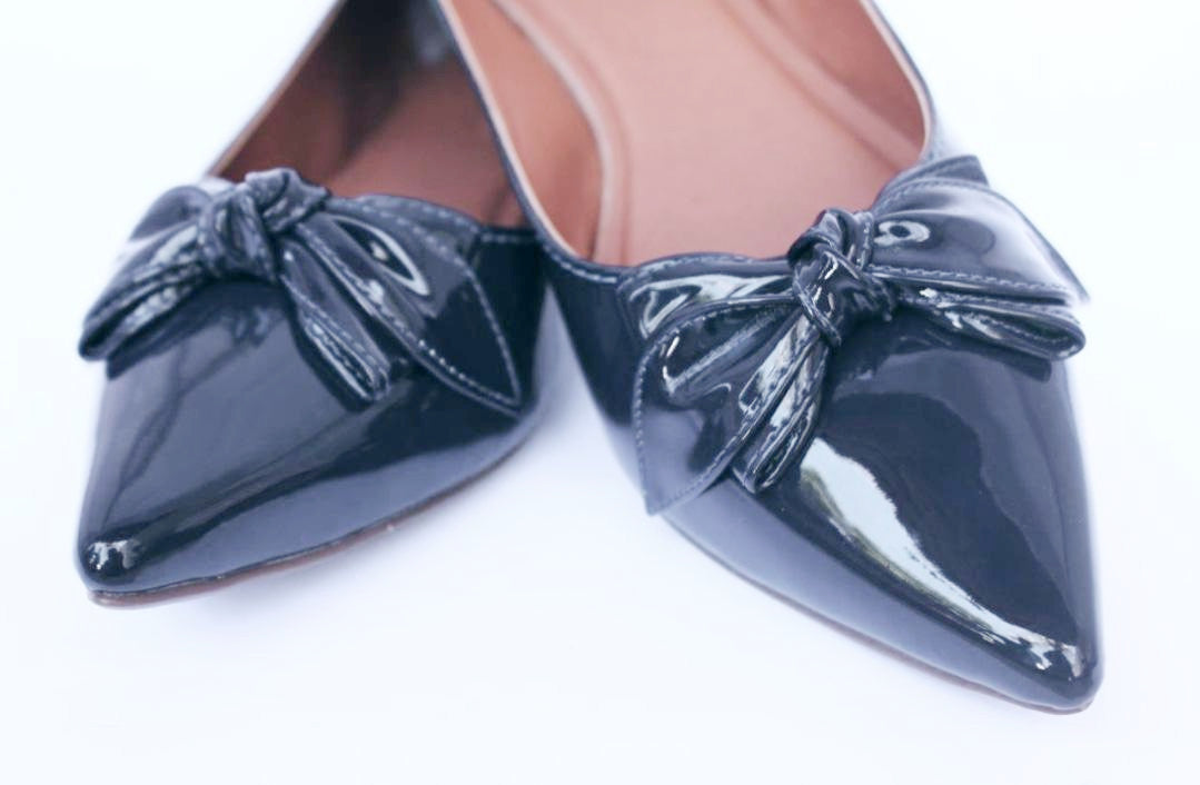 Sapatilha Azul Verniz