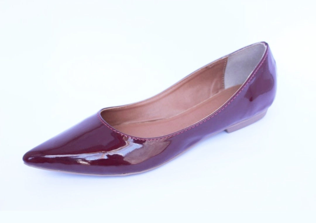 Sapatilha  Verniz Vinho