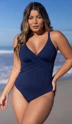 Maiô Modelador Push Up Classic Marinho